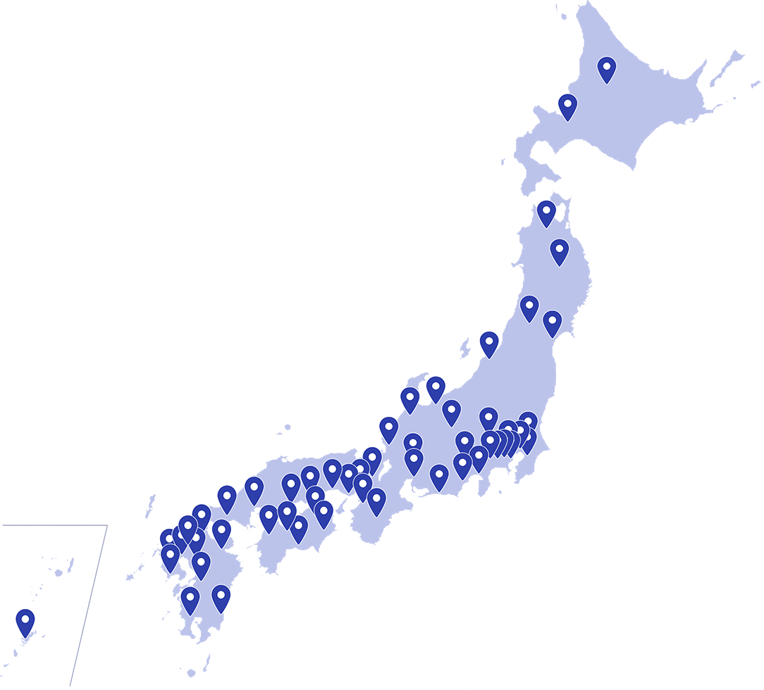 全国拠点数 地図